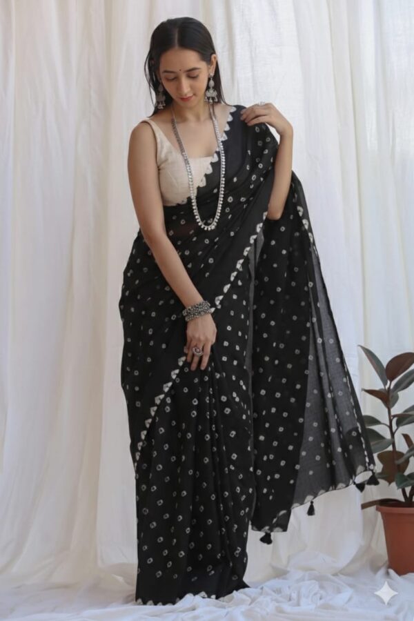Handcrafted Cotton Floral Saree