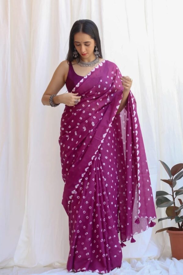 Bagru Ethnic Floral Saree
