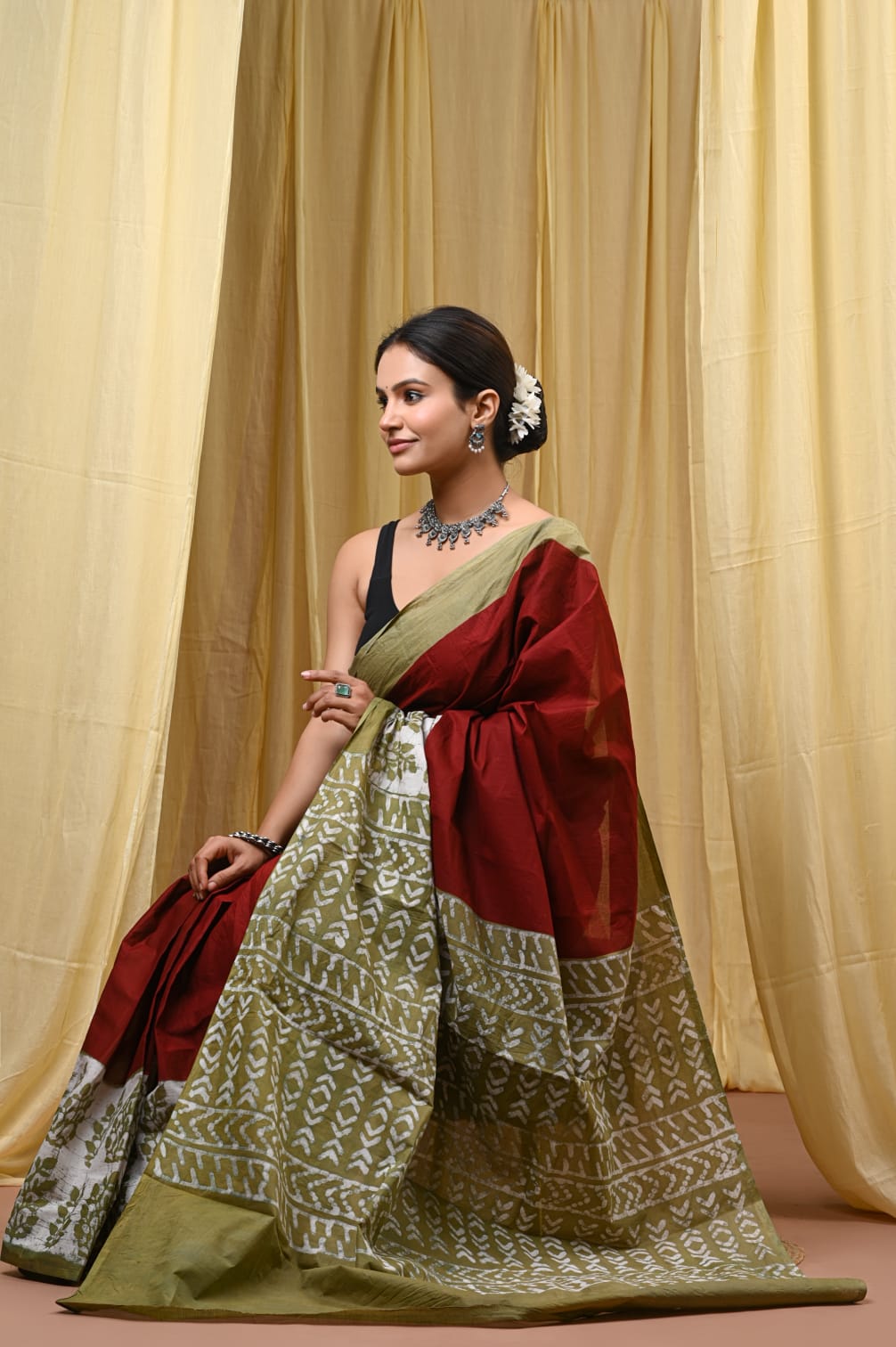 Artisan Heritage Cotton Saree