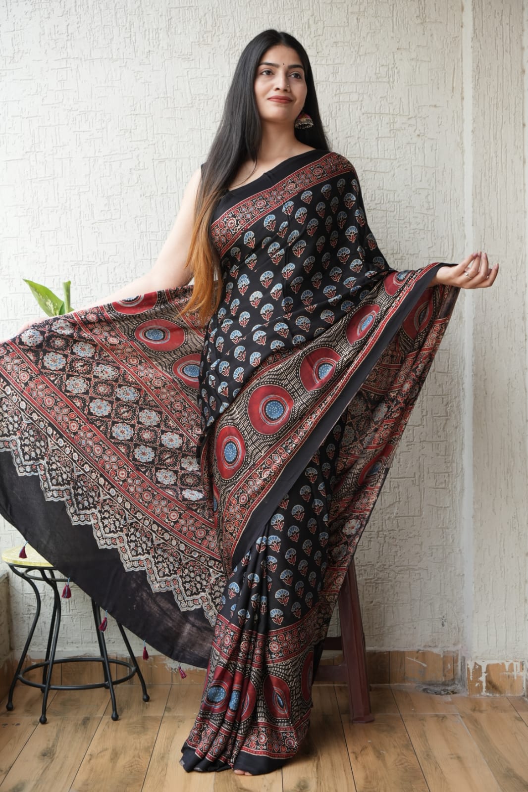Handmade Modal Silk Saree