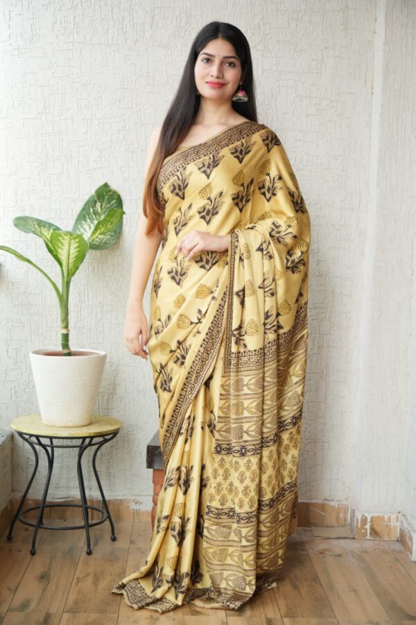 Handmade Modal Silk Saree