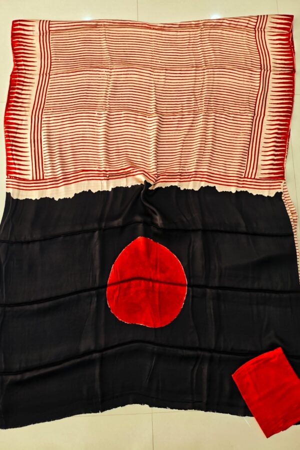 Refined Hand Block Saree