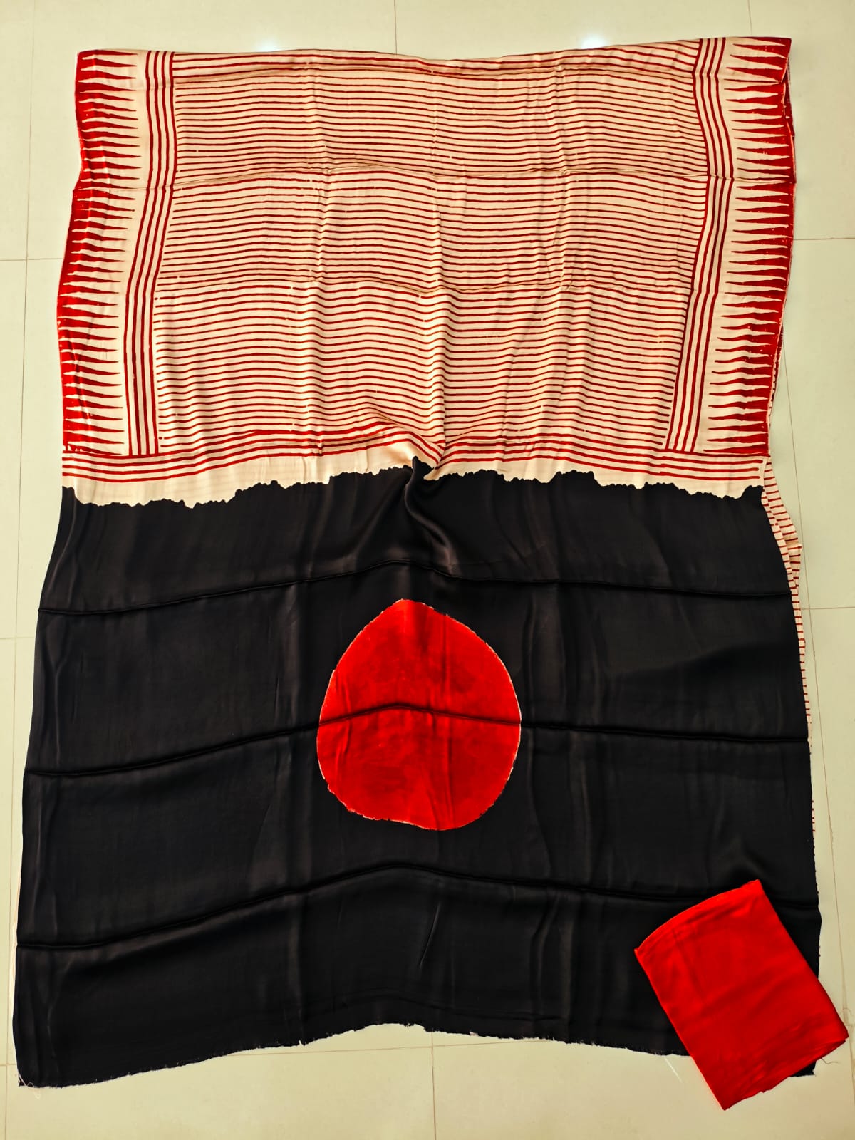 Refined Hand Block Saree