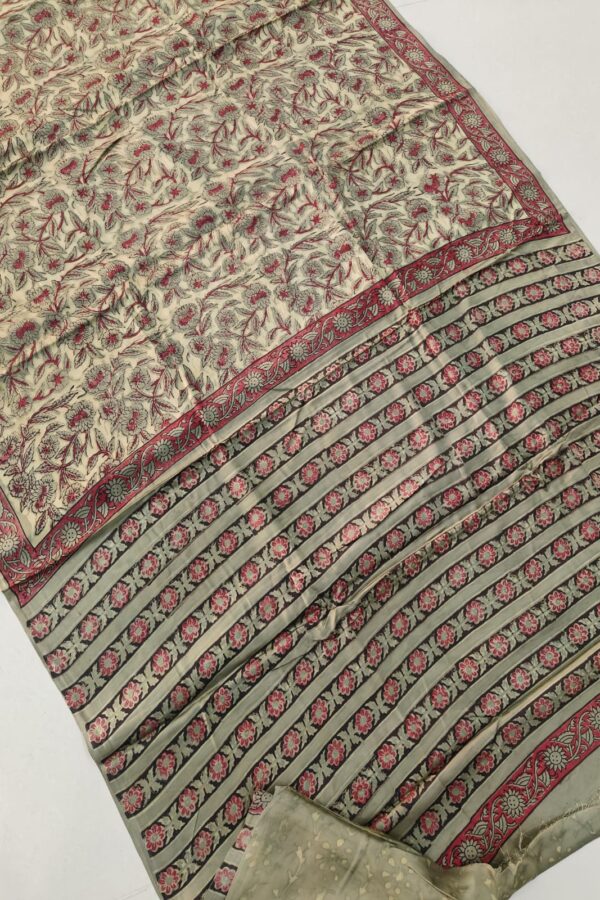 Heritage Print Modal Silk Saree