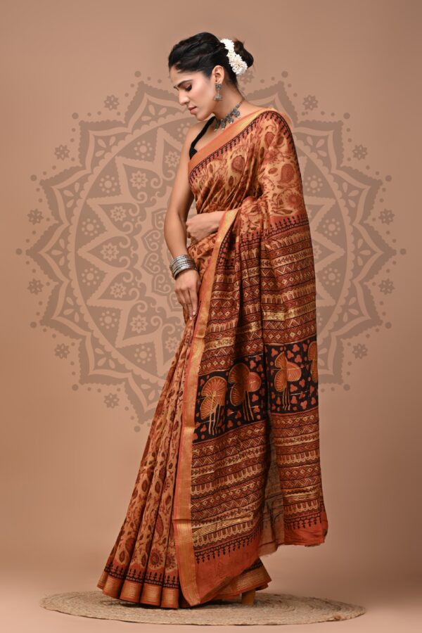 Maheshwari Silk Ajrakh Saree20