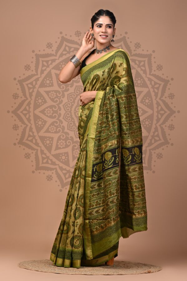 Maheshwari Silk Ajrakh Saree30