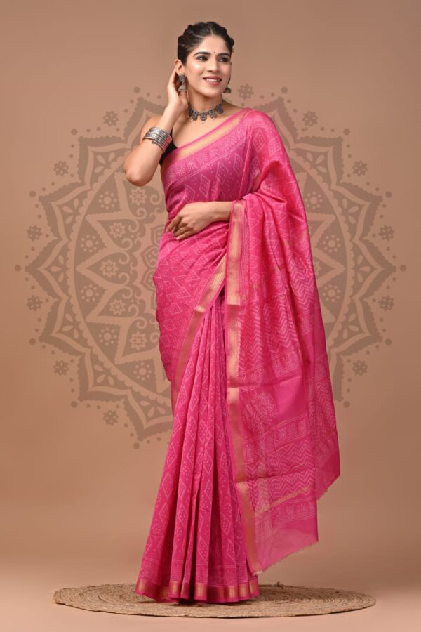 Elegant Maheshwari Silk Saree