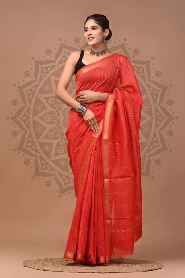 Heritage Maheshwari Silk Saree