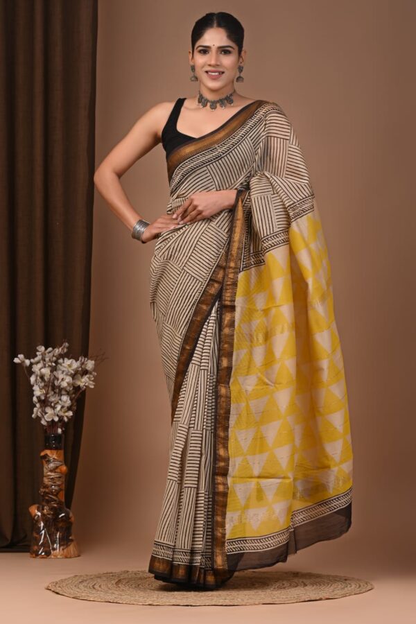 Artisan Maheshwari Silk Saree