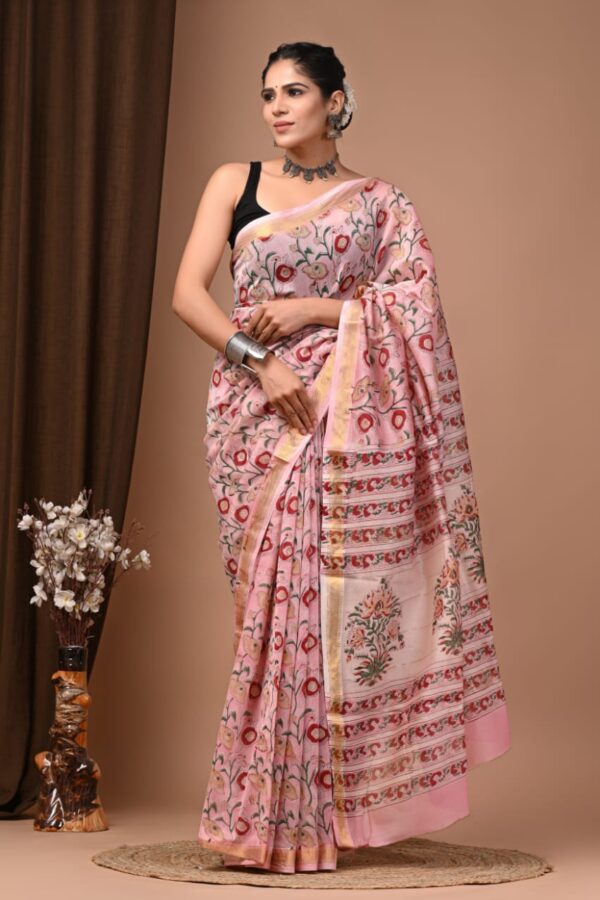 Traditional Maheshwari Ethnic Silk Saree