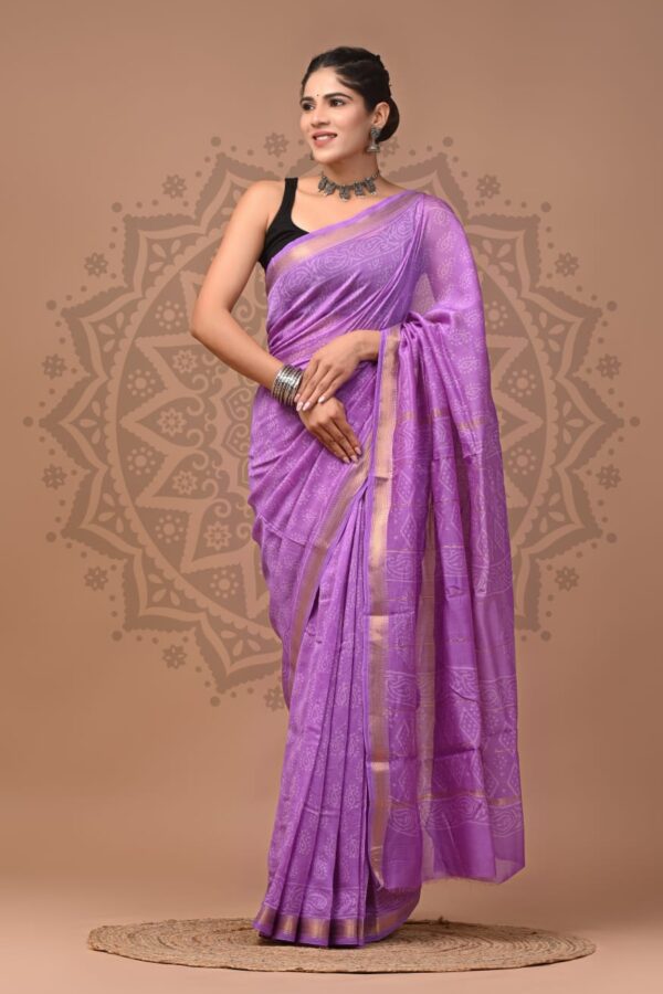Pure Look Maheshwari Silk Saree