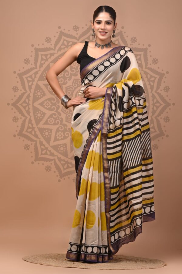 Breathable Maheshwari Silk Saree