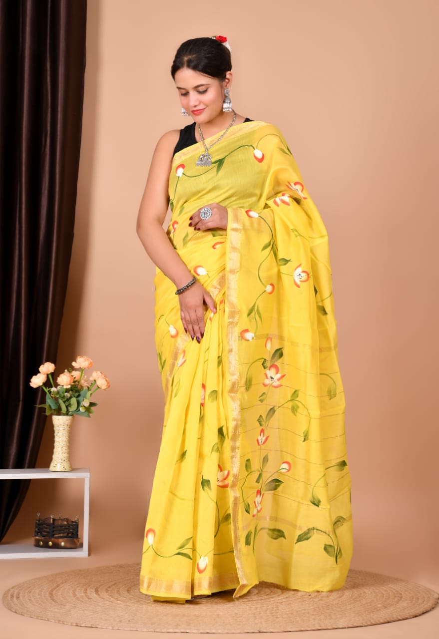 Casual Wear Maheshwari Silk Saree