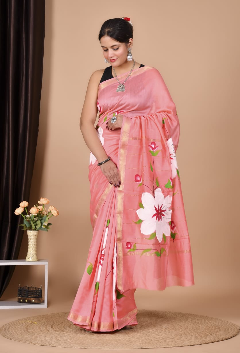 Wedding Wear Maheshwari Silk Saree