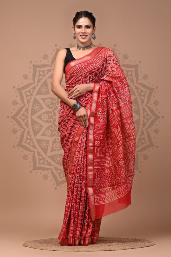 Modern Maheshwari Silk Saree