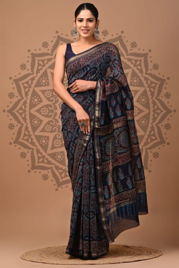 Handloom Maheshwari Silk Saree