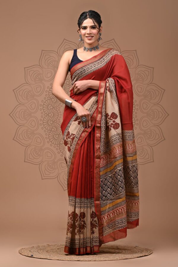 Daily Wear Maheshwari Silk Saree