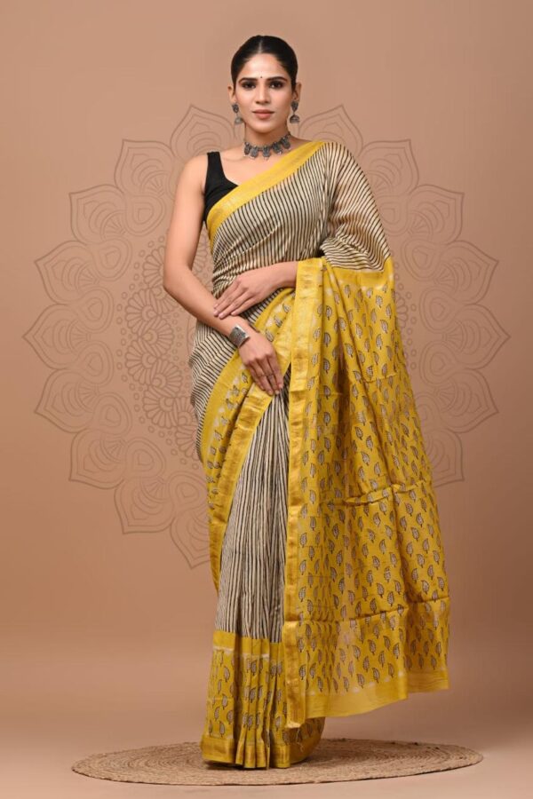 Rich Ethnic Maheshwari Silk Saree