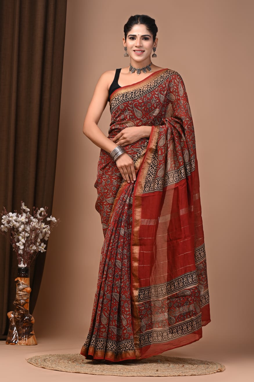 Royal Maheshwari Silk Saree