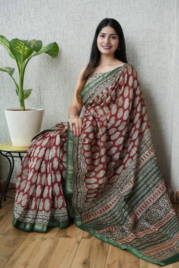 Comfortable Maheshwari Silk Saree