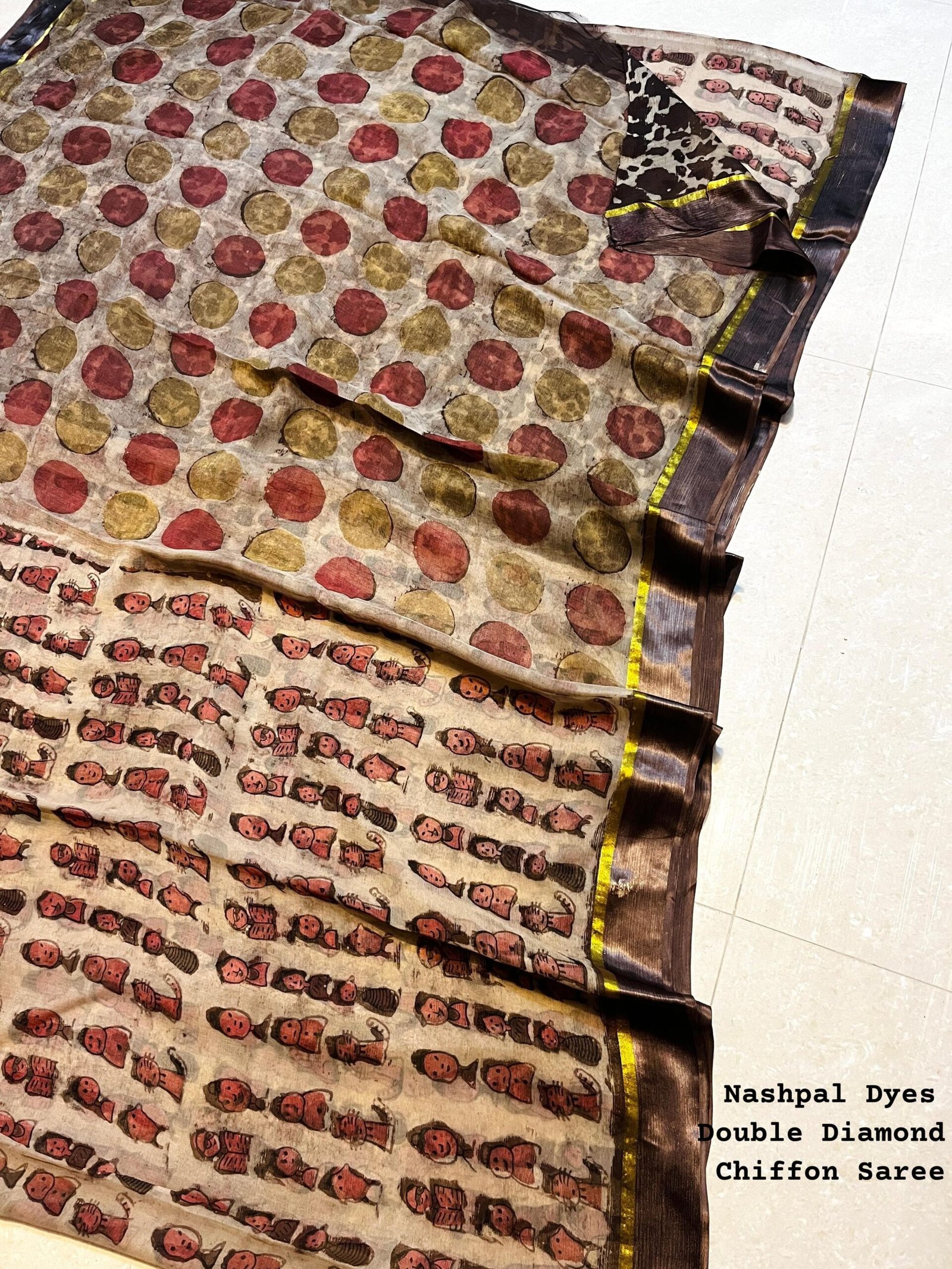 Vintage Hand Block Saree